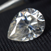 CERTIFIED Moissanite Pear Shape Loose Gemstone 5x7 MM VVS1 D Color 1 Pcs